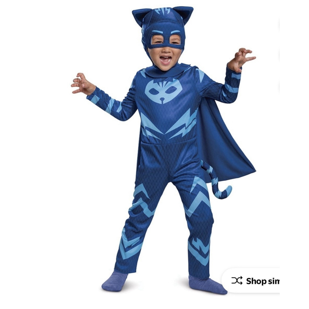 PJ Mask Catboy Halloween Costume for Toddler, Size 2T, By Disguise/New